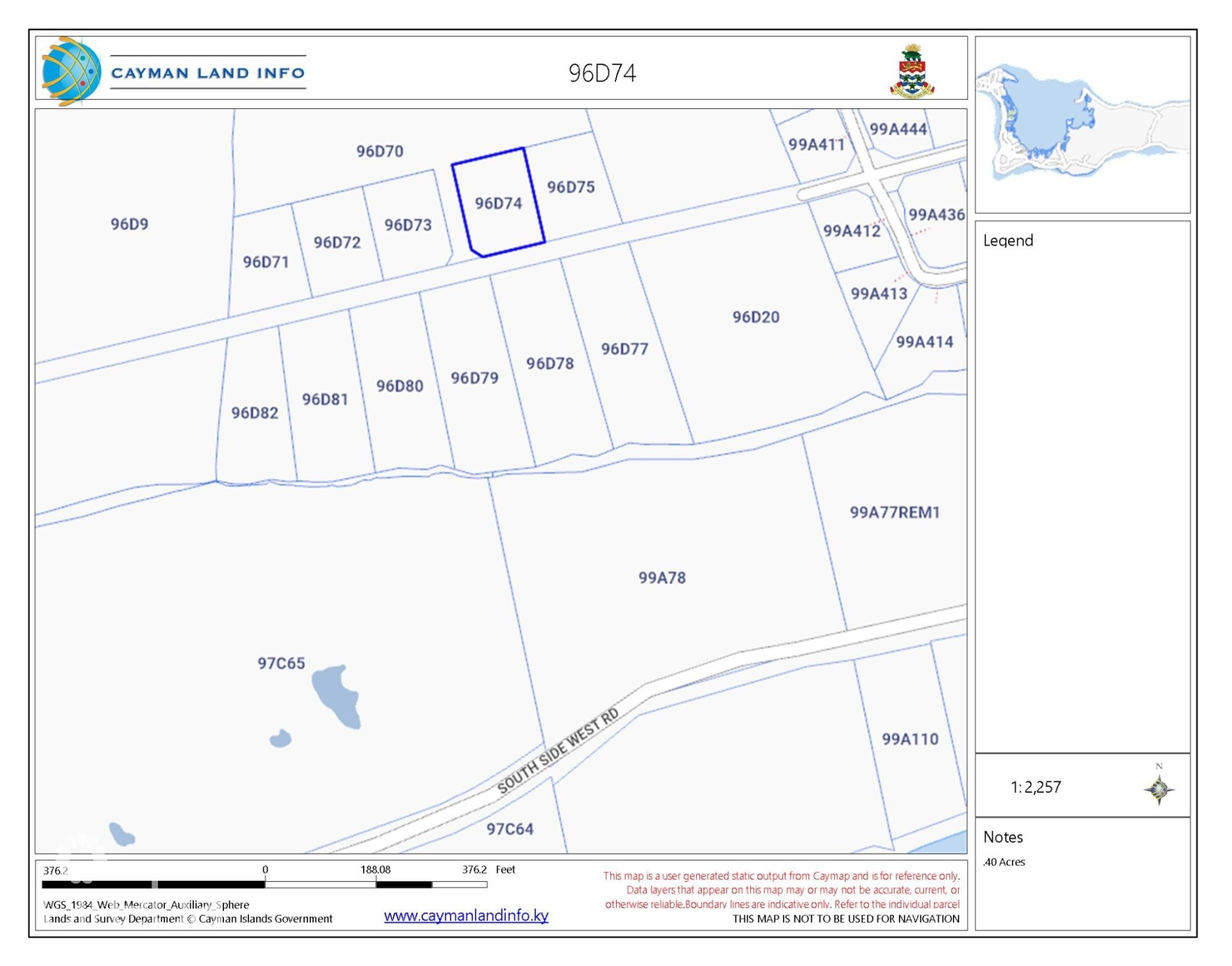 BRAC BLUFF LAND .40 ACRE BRAC BLUFF LAND .40 ACRE