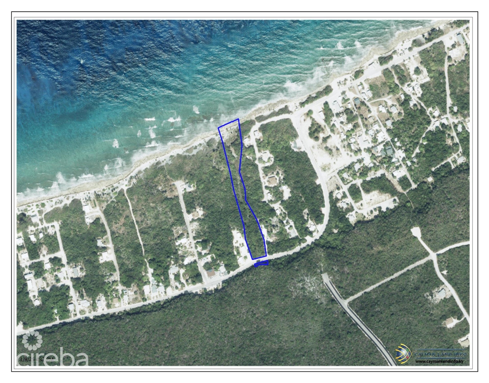 2.75 ACRES OF BEACH FRONT LAND ON THE NORTH COAST CAYMAN BRAC