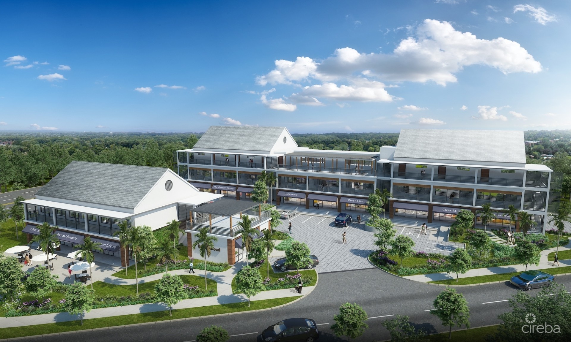 THE SHOPS AT BUTTONWOOD - SINGLE F&B BUILDING WITH ROOF TOP SPACE