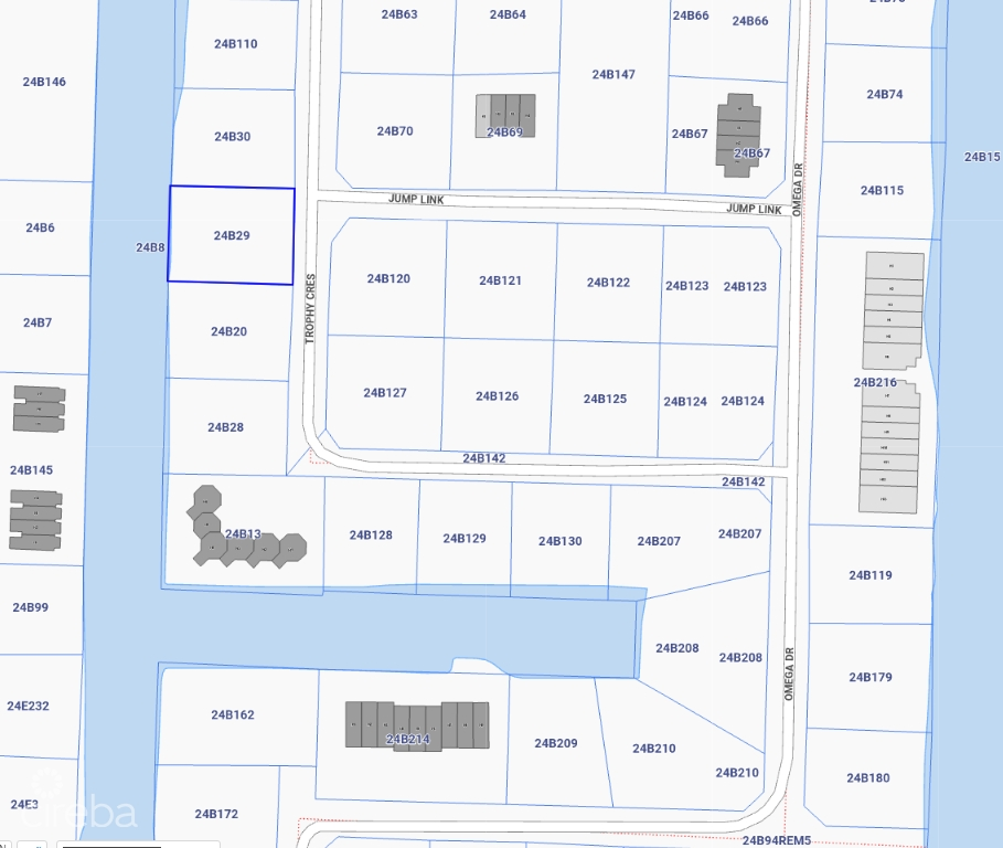 CANAL DUPLEX LOT  ( .2984 ACRE)