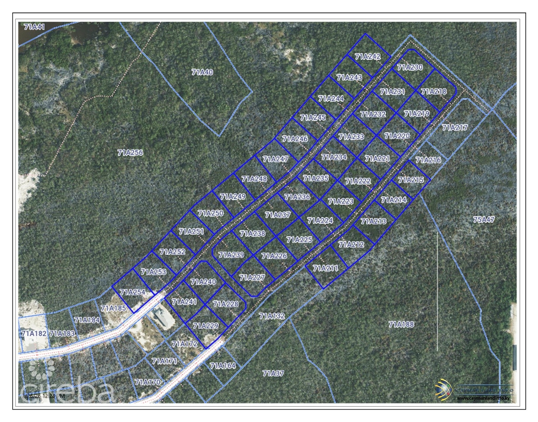 CORAL COURTS SUBDIVISION - FARM ROAD EAST END