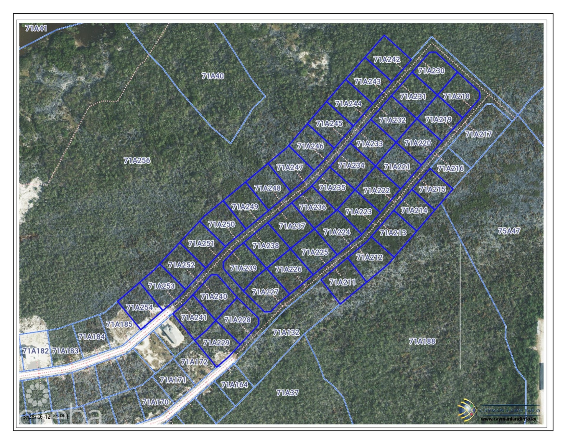 CORAL COURTS SUBDIVISION - FARM ROAD EAST END