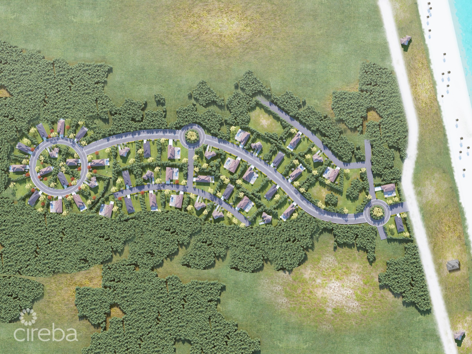 LITTLE CAYMAN 33 AVAILABLE LOTS IN 51 LOT 17.49-ACRE SUBDIVISION FULL PLANNING GRANTED
