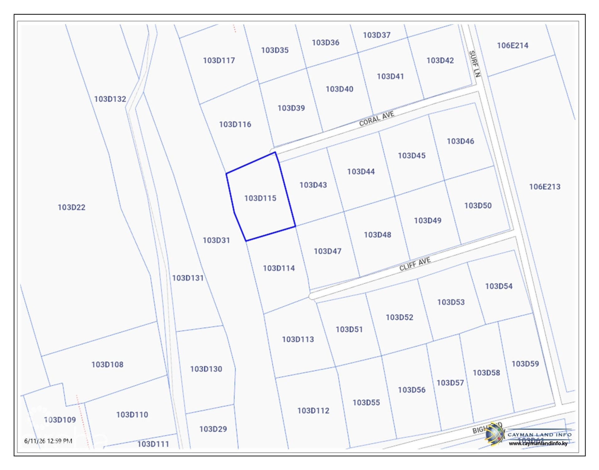 CAYMAN BRAC RESIDENTIAL LOT IN THE BIGHT