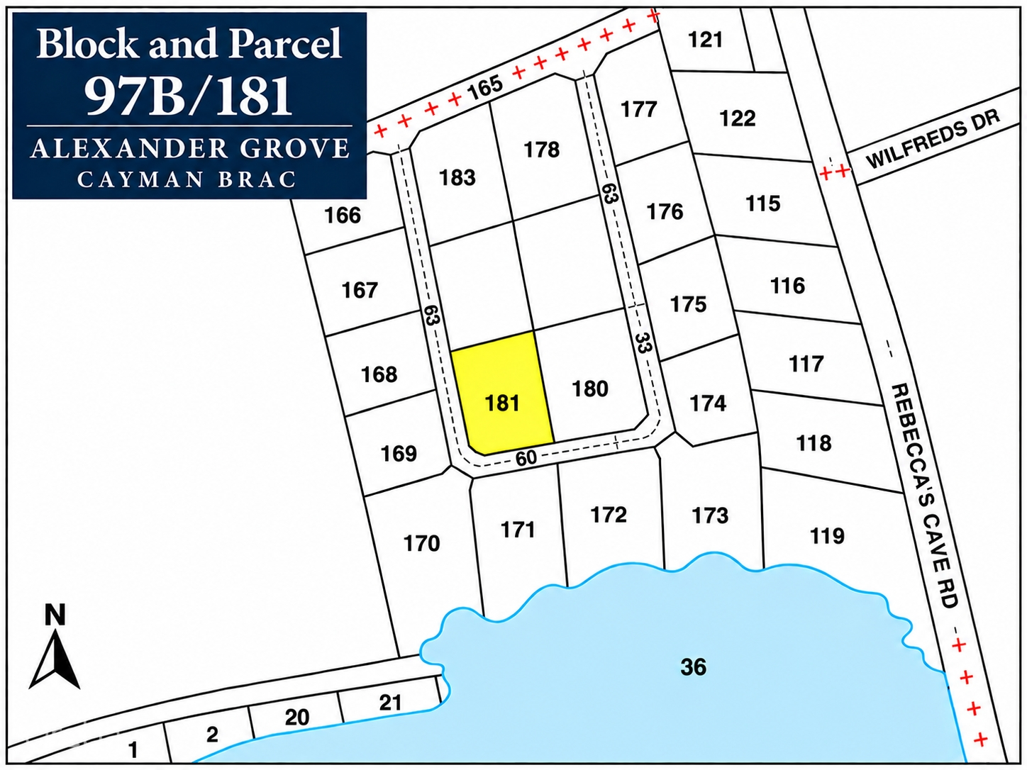ALEXANDER GROVE SUBDIVISION - CAYMAN BRAC - LOT1